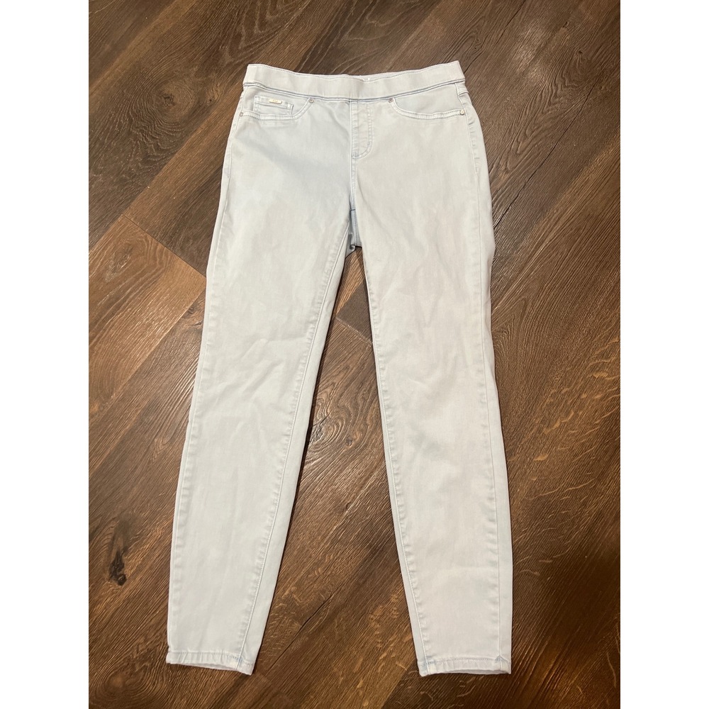 FDJ French Dressing Jeans Womens Light Blue Stretch Jegging Pull On Pants Size 2